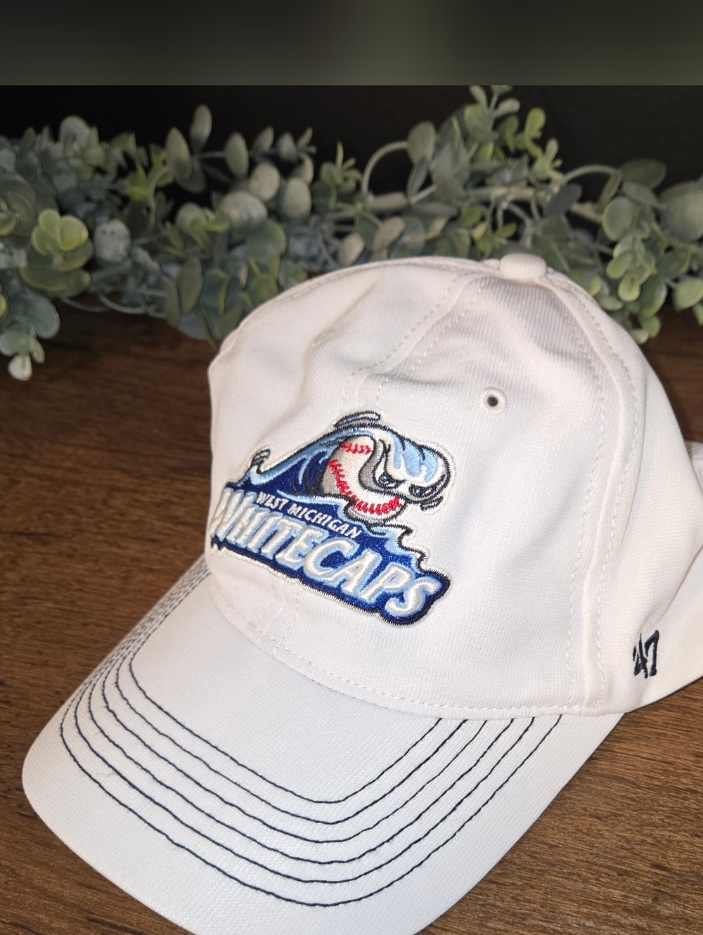 '47 West Michigan Whitecaps Baseball Cap, sz L/XL, Never worn